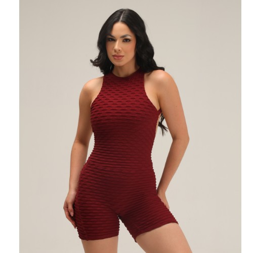 macaquinho empina bumbum s/ bojo tecido bolha