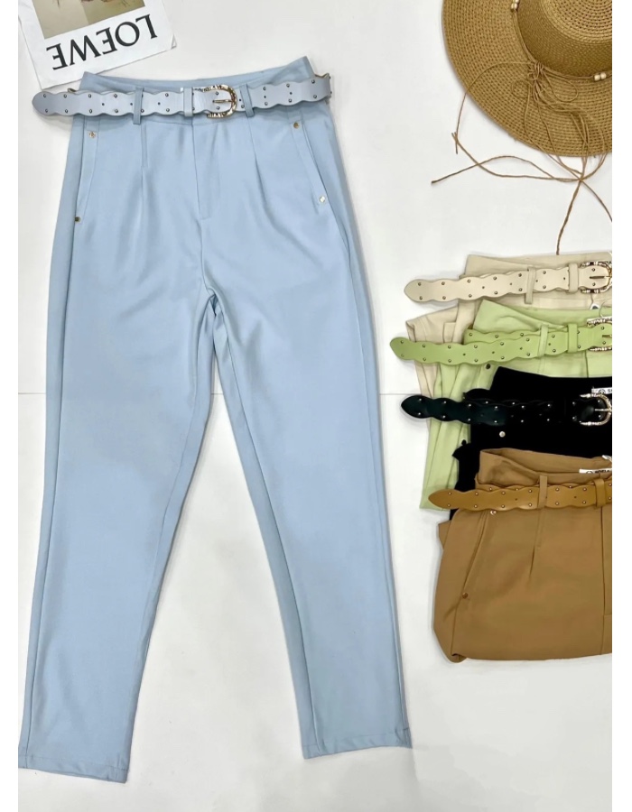Calça alfaiataria marrant com cinto 