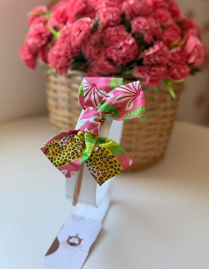 LAÇO EM TECIDO ESTAMPADO