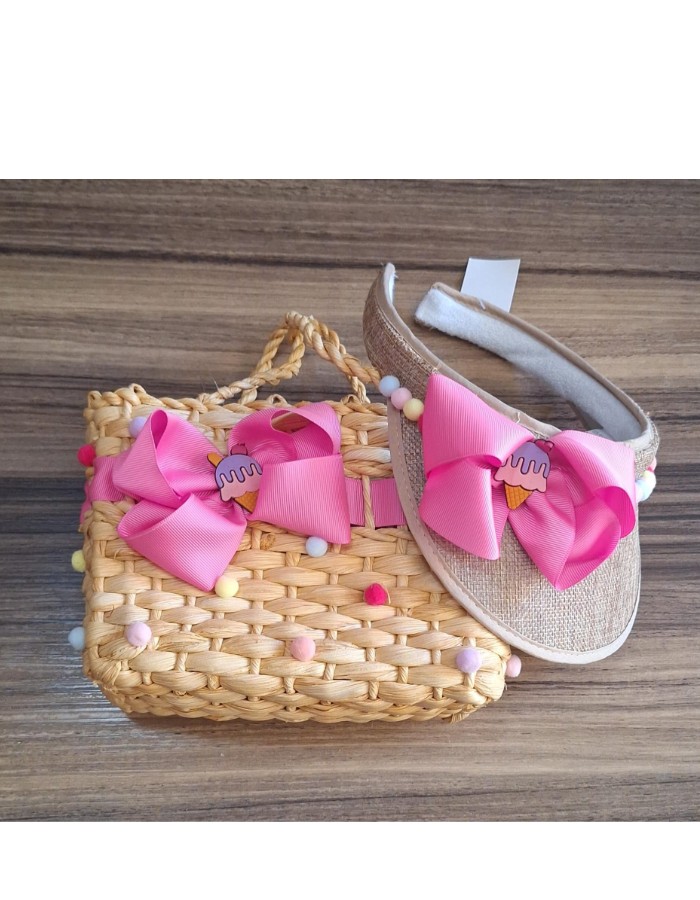 Kit viseira bolsa praía