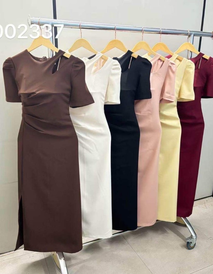 VESTIDO MIDI ALFAIATARIA C/ MANDA