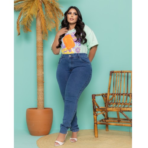 CALÇA SKINNY PREMIUM MARMORIZADA