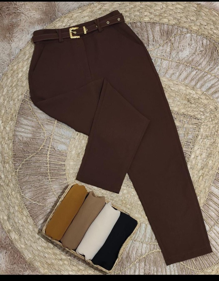 CALÇA TECIDO ALFAIATARIA COM CINTO 