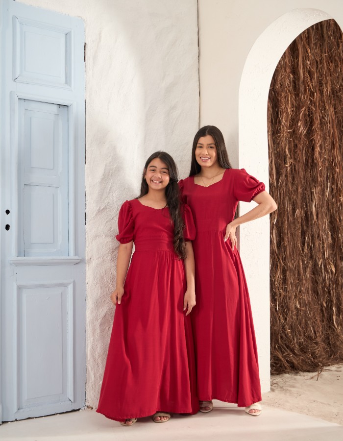 VESTIDO LONGO SAIA GODÊ( TEC. VISCOLINHO )