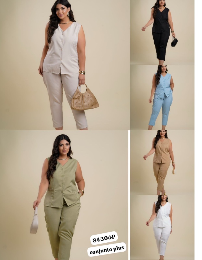 CONJUNTO PLUS SIZE ESTEFHANNY