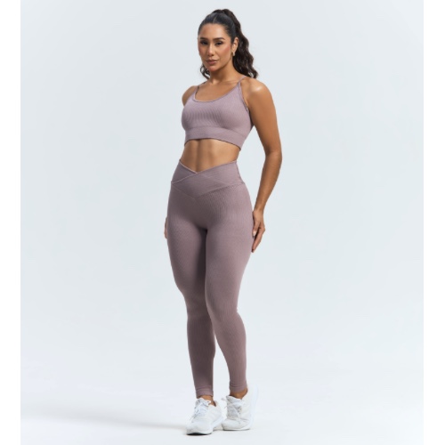 CONJUNTO DE CALÇA CANELADO PREMIUM cós cruzado