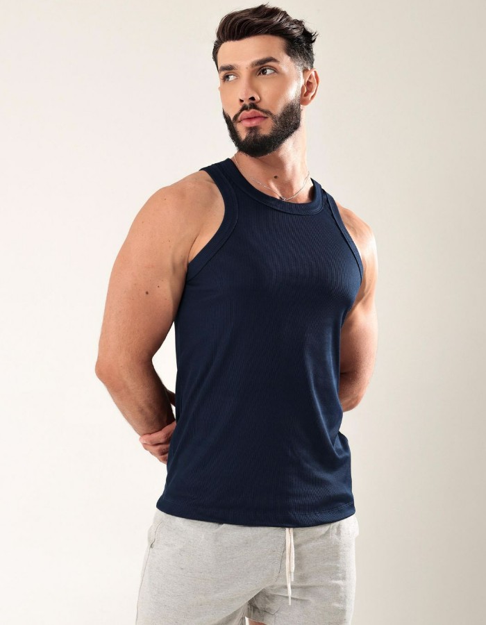 CAMISETA REGATA CANELADA MASCULINA