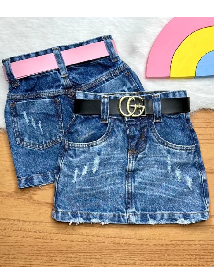 Saia jeans 