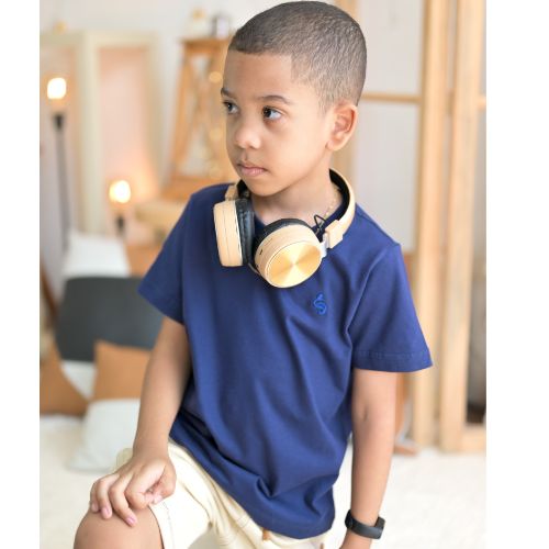 Camisa básica azul marinho