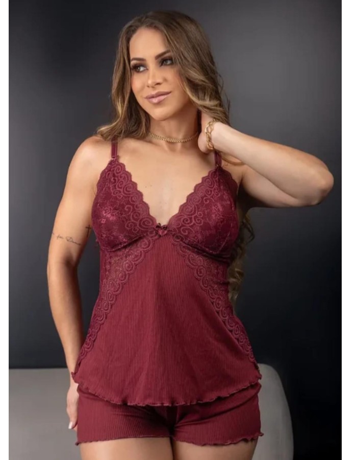 BABY DOLL COM RENDA CANELADO REF: 06 1392
