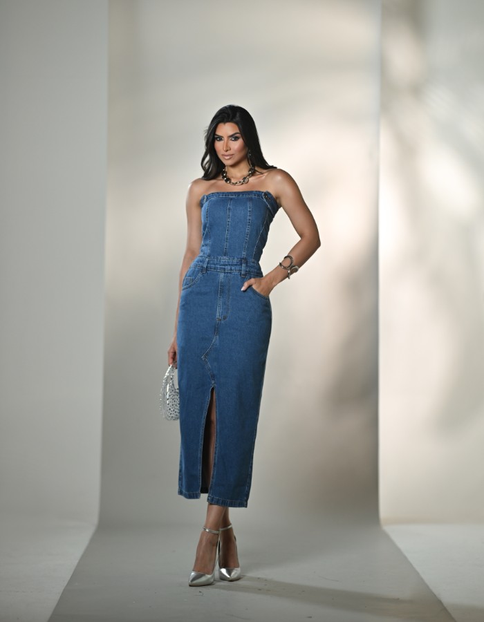 VESTIDO MIDI JEANS 