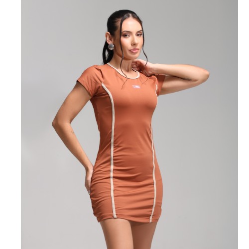 CONJUNTO VESTIDO E SHORT POLIAMIDA LISO