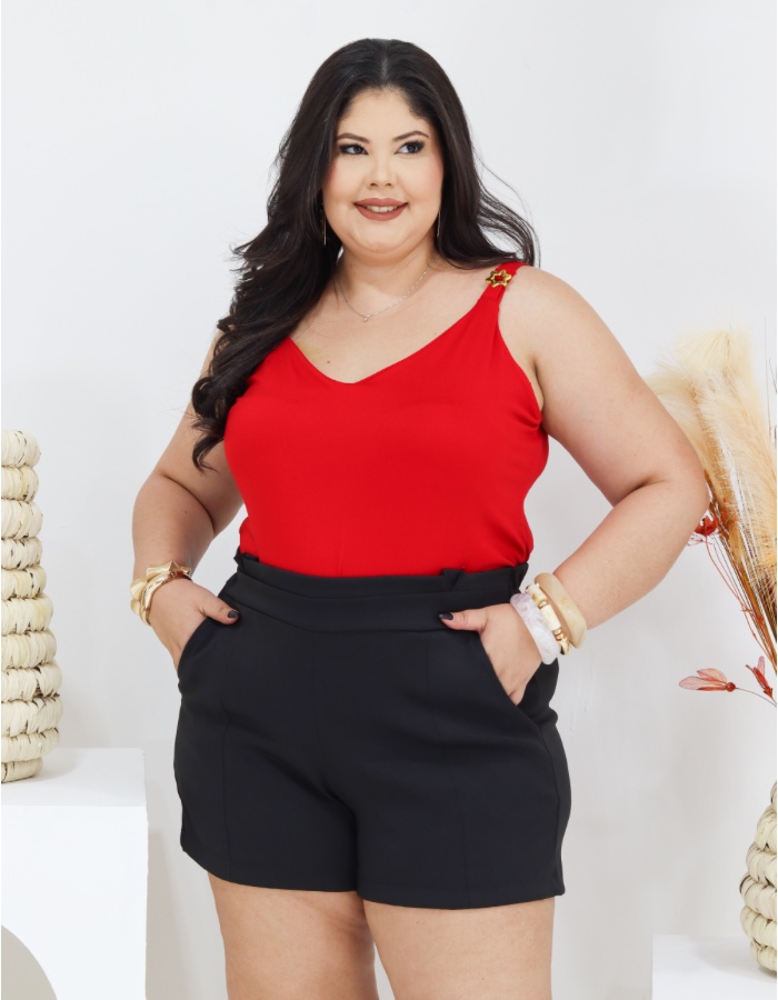 Alça em malha suede