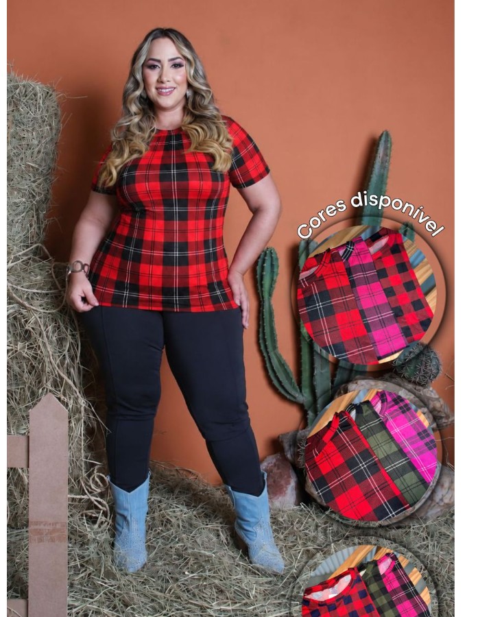 BABY LOOK PLUS SIZE XADREX