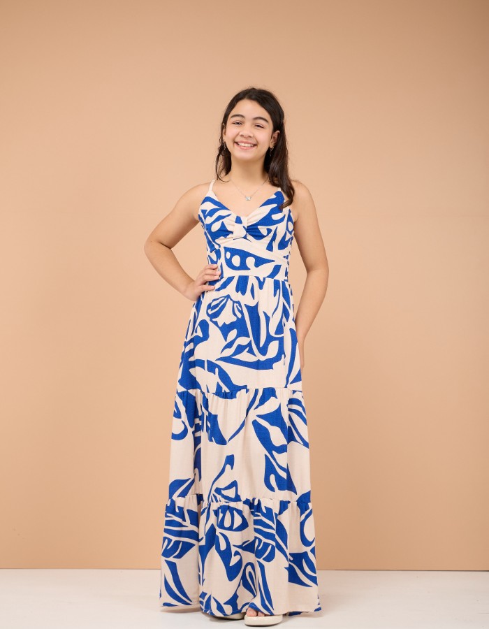 VESTIDO L. ALÇA AJUSTÁVEL (TEC. VISCOLINHO)