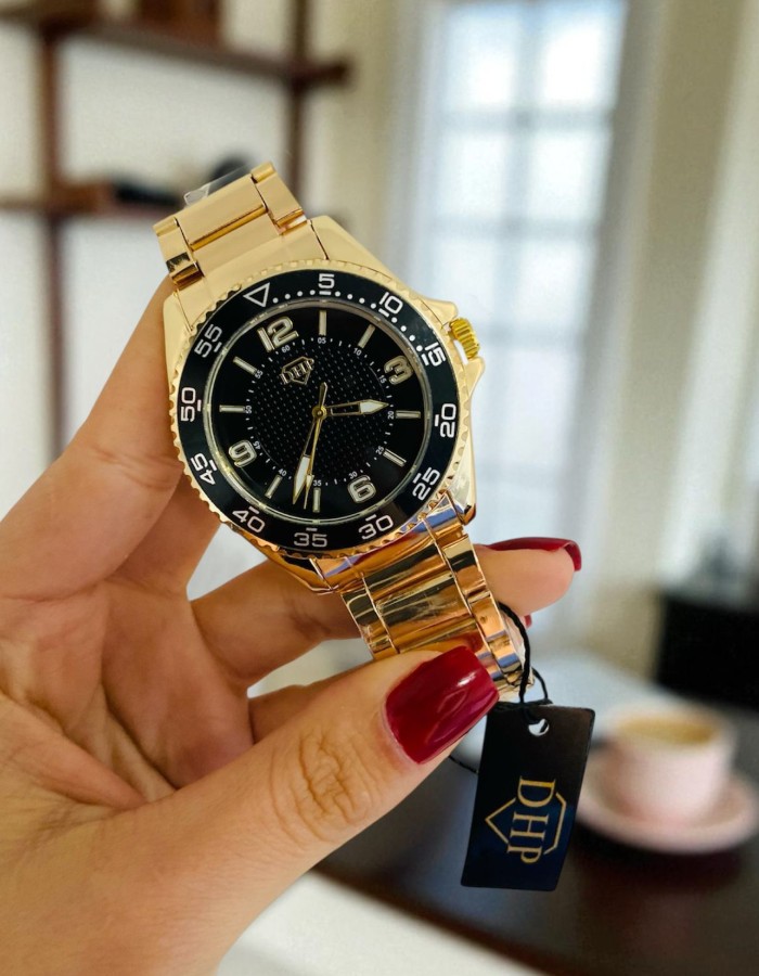 Relógio masculino Revolution - inspiração Rolex