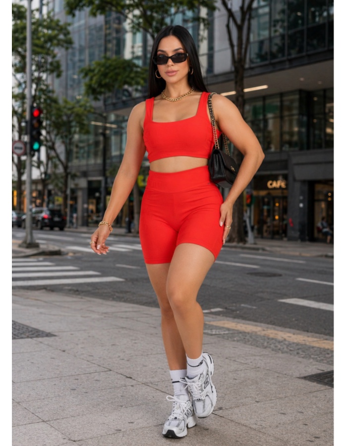 Conjunto Short Sporting Red Power