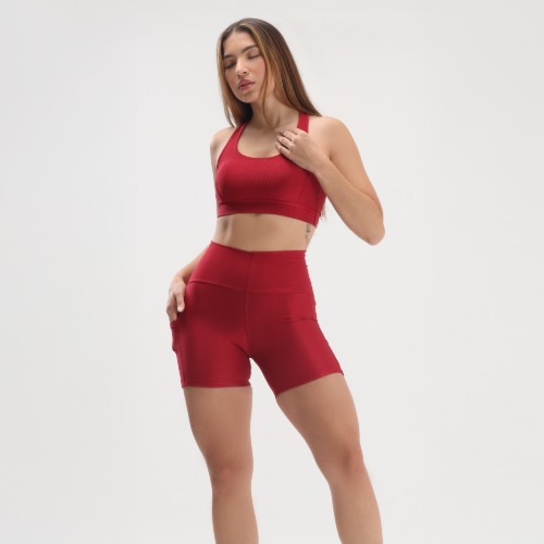 CONJUNTO SHORT COM BOLSO CANELADO