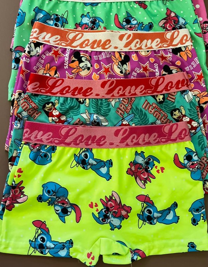 KIT 10 CALCINHA BOX LOVE INFANTIL