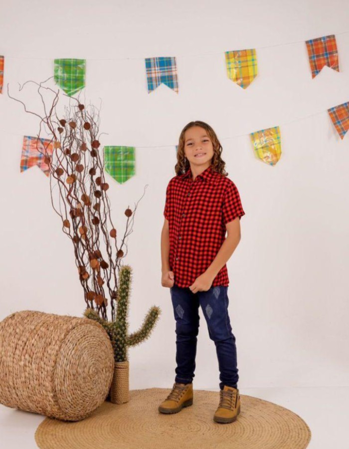 CAMISA XADREZ VISCOSE