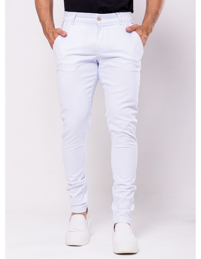 Calça Alfaiataria Slim Tradicional alfaiataria Branca 
