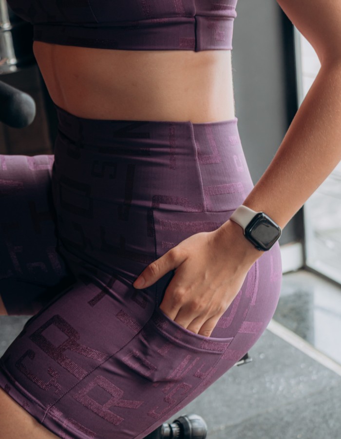 CONJUNTO SHORT LUIZA COM BOLSO COM TOP DE ALÇA LARGA