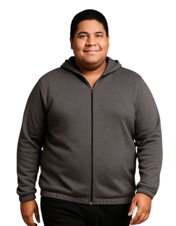 Casaco Moletom Plus Size