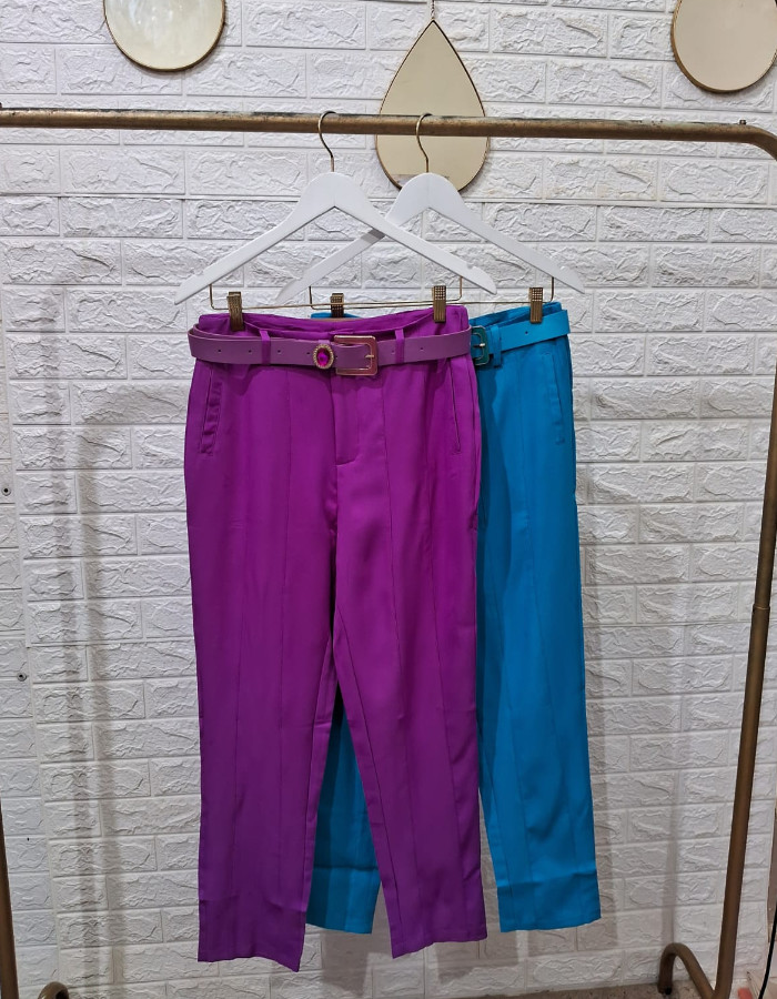 CALÇA ALFAIATARIA COM CINTO 