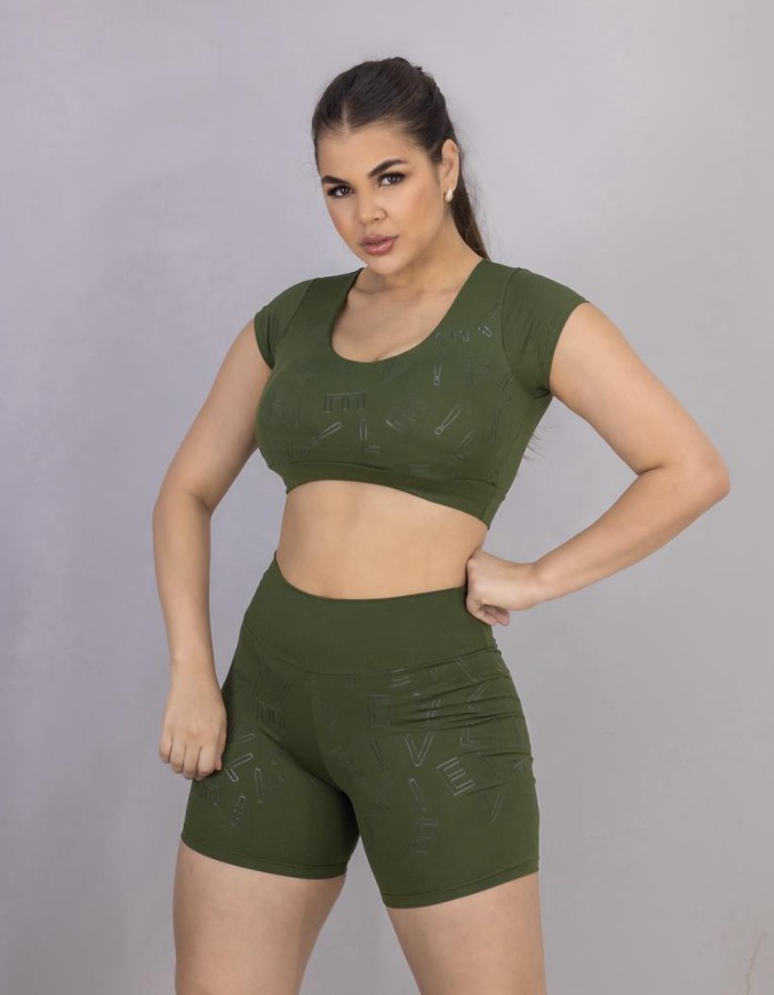 CONJUNTO SHORT MÉDIO TOP MELISSA LIVE