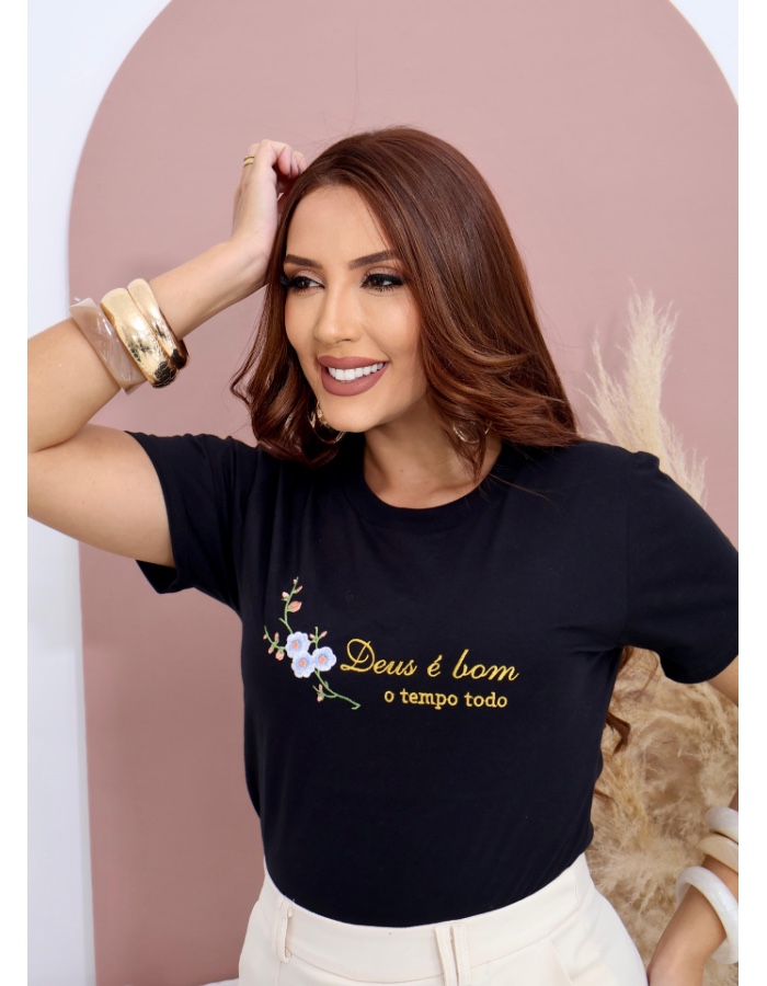 Produto t-shirt-ref-433-g-deus-e-bom-o-tempo-todo 0