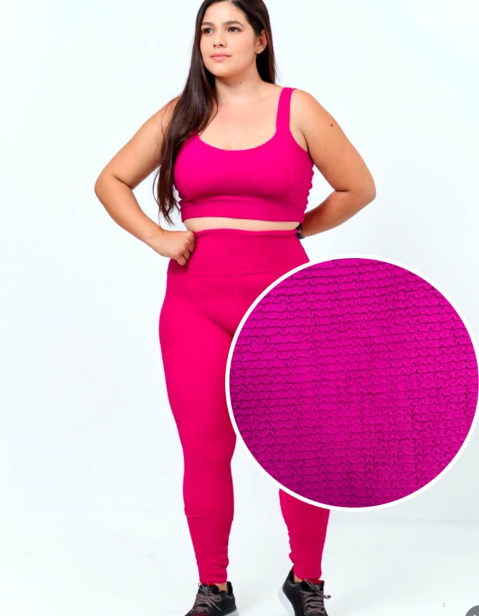 CONJ. CALÇA JACQUARD PRISCILA COM TOP DE ALÇA LARGA