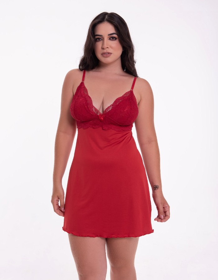 CAMISOLA DE RENDA COM POLIESTER REF: 430 1126