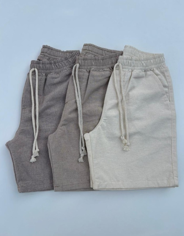 SHORT MAURICINHO LINHO 100% algodão masculino juvenil