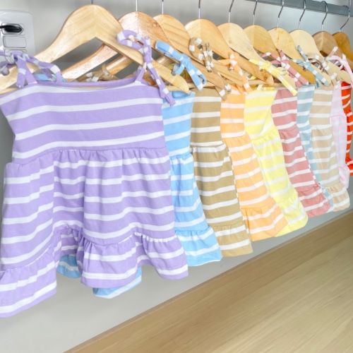 VESTIDO LISTRA MENINA