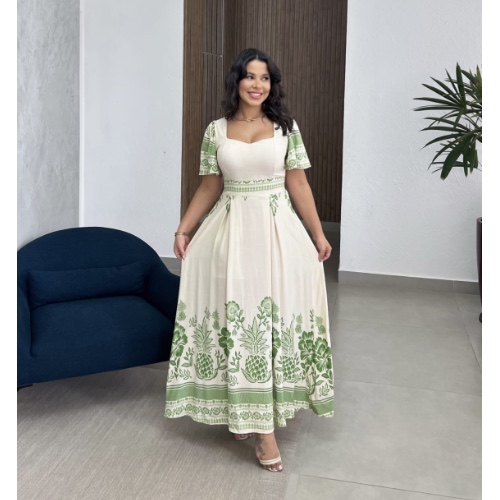 VESTIDO LONGO COM MANGA