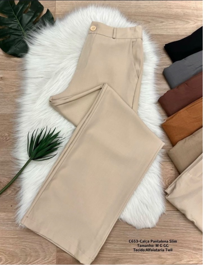 Calça pantalona Marina 