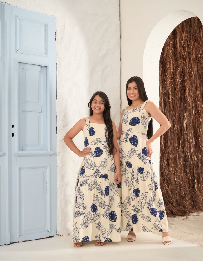 VESTIDO LONGO DE ALÇA ( TEC. VISCOLINHO )