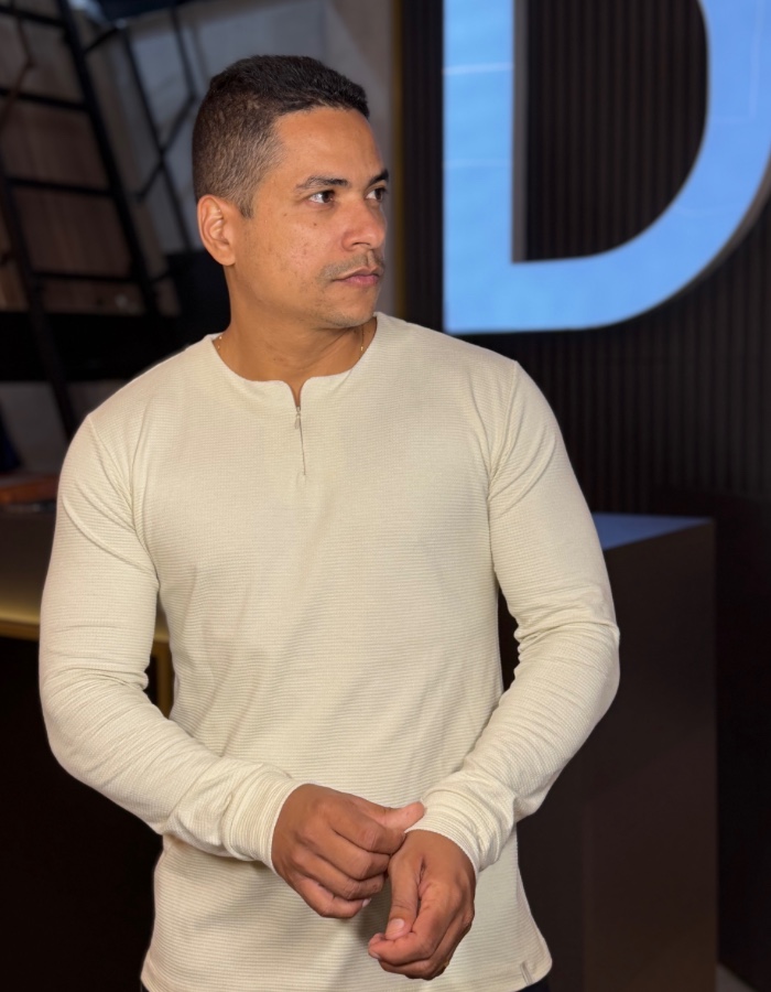 CAMISA SLIM ZIP DISCOVERY