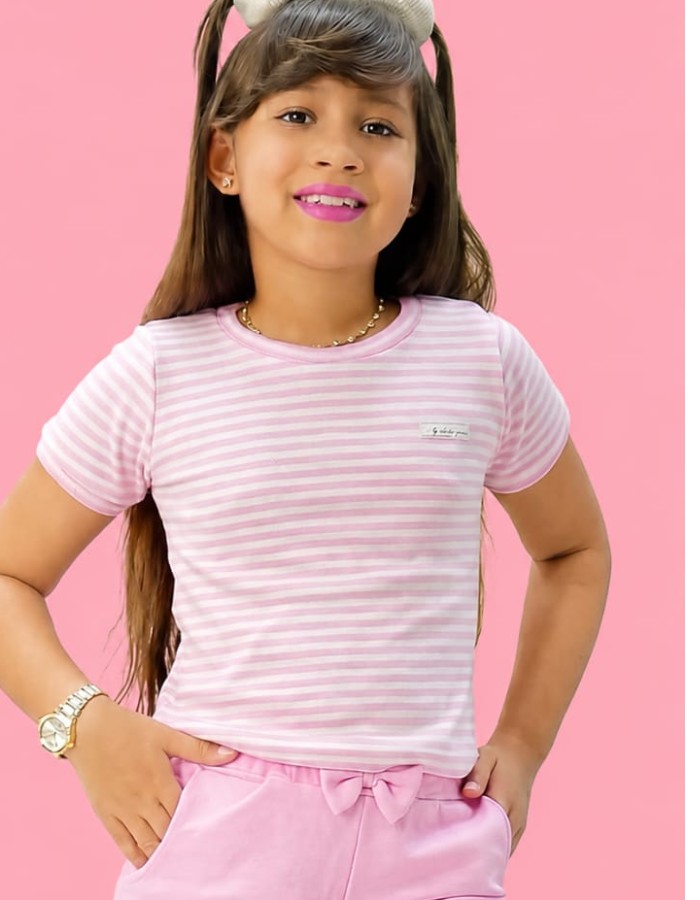CONJUNTO LISTRA MENINA