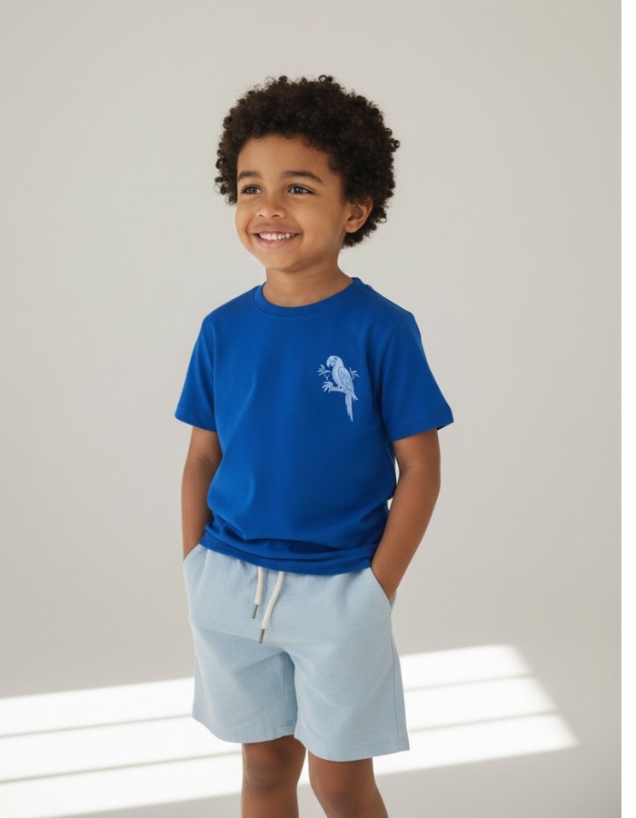 COLEÇÃO SAMUEL - Conjunto com short de linho premium