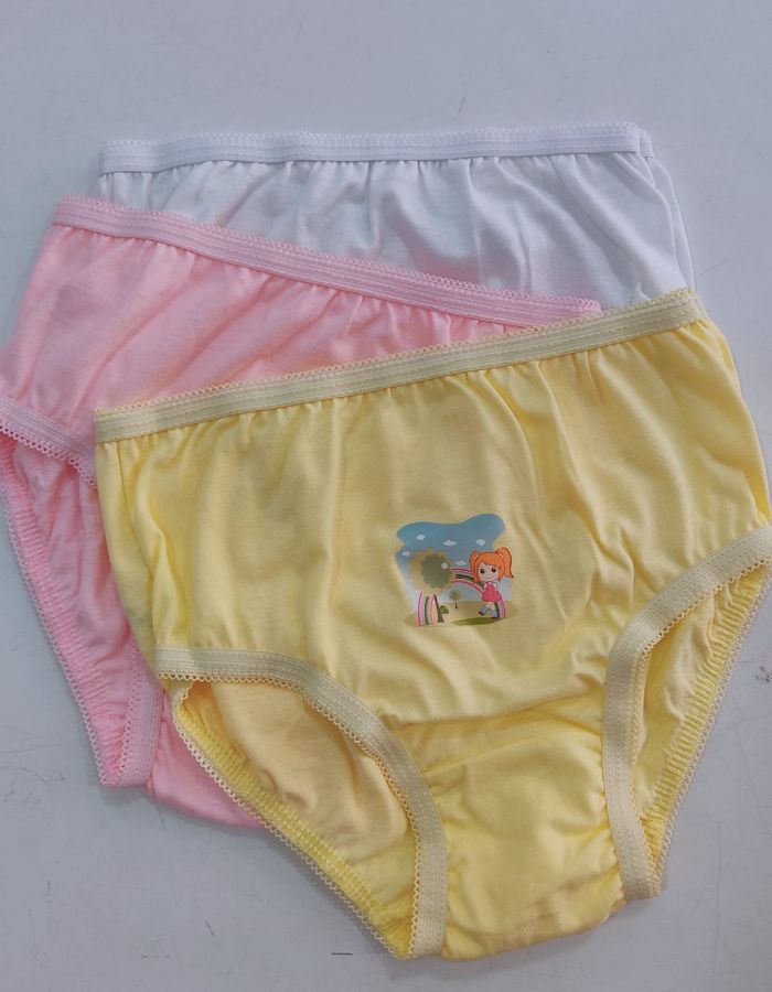 KIT calcinha infantil transfer algodão REF: 6024