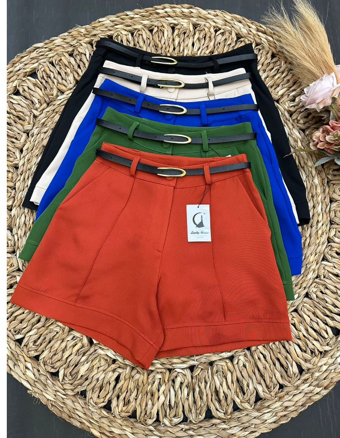 SHORT ALFAIATARIA C/ CINTO