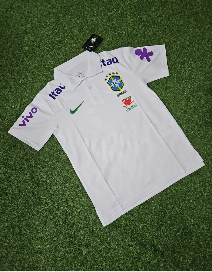 CAMISA BRASIL BRANCA ITAU TREINO