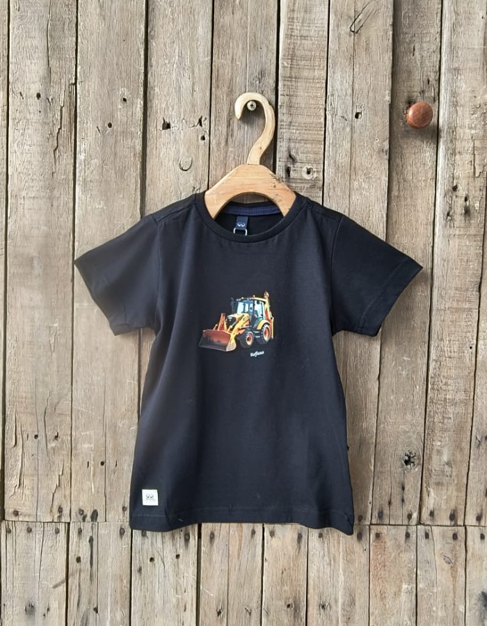 CAMISA GOLA CARECA PRETA ESTAMPAS VARIADAS