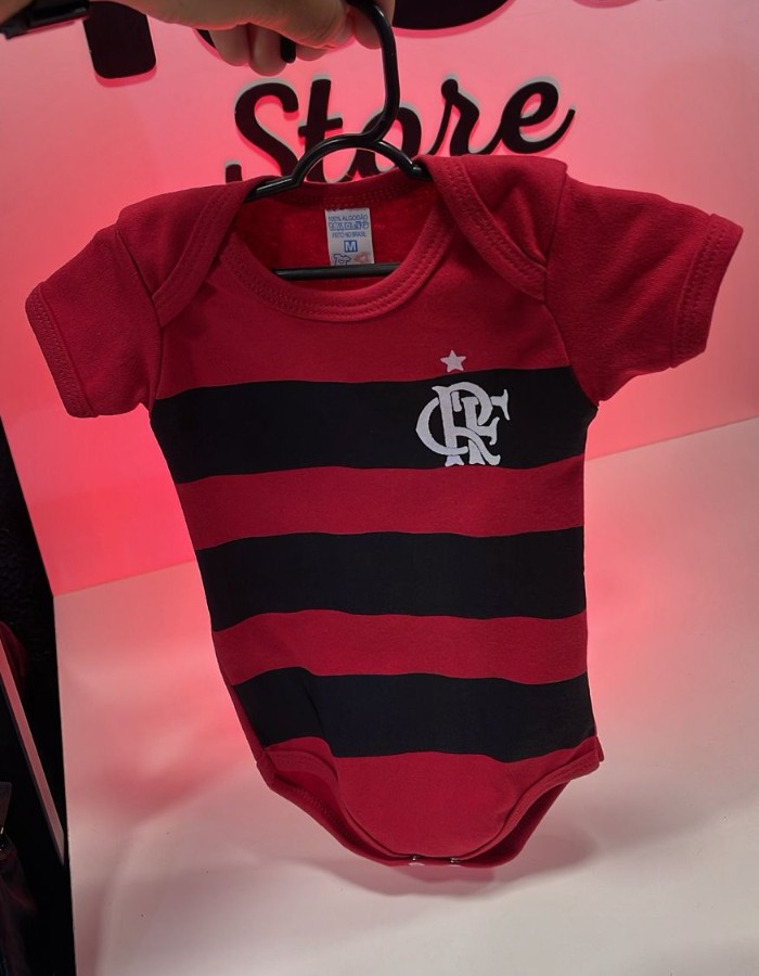 BODY INFANTIL - FLAMENGO RUBRO NEGRA