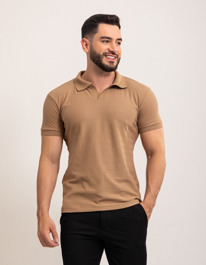 Camisa Polo V Texturizada (R: 2-A)