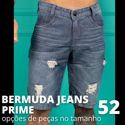 BERMUDA JEANS PRIME PLUS SIZE 52