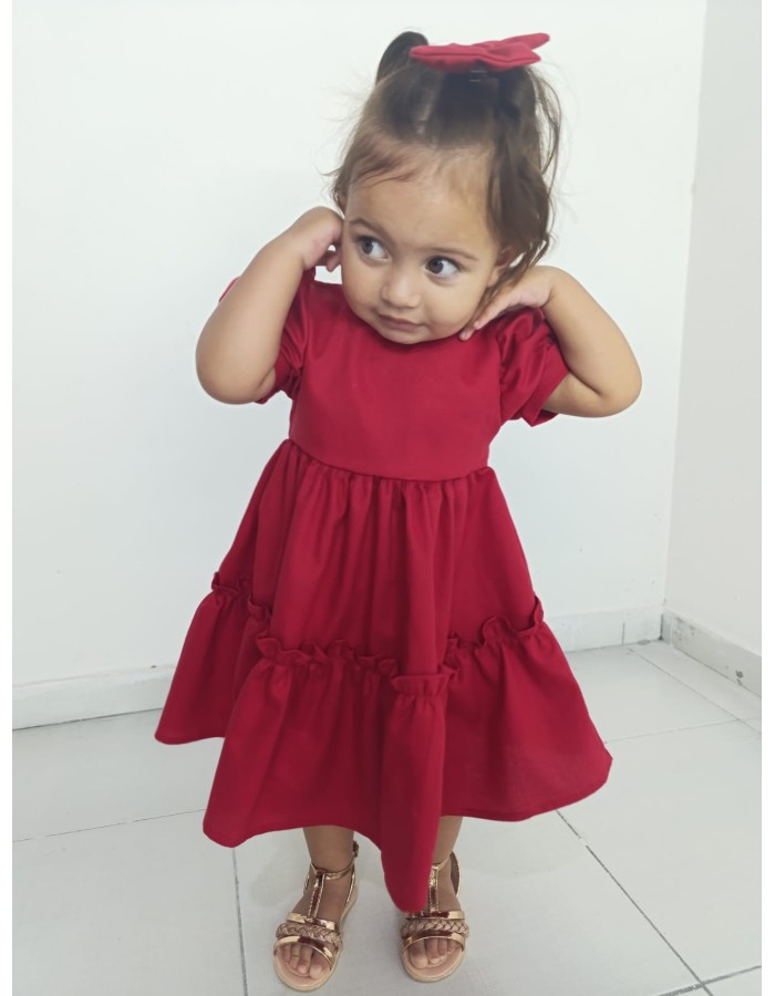 Vestido Eliza, tecido fustáo