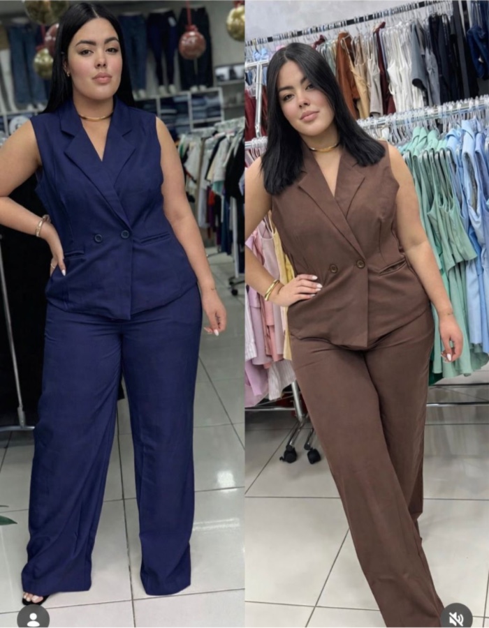 Conjunto colete plus 
