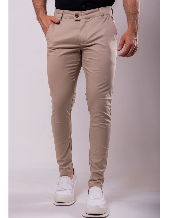 Calça Alfaiataria Cós Italiano Kaqui